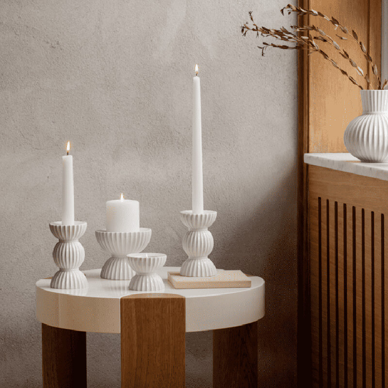 楽天市場】Lyngby Porcelain キャンドルホルダー トゥラ H12cm