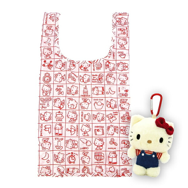 楽天市場】217349-25 ハローキティ クラシック ぬいぐるみエコバッグ