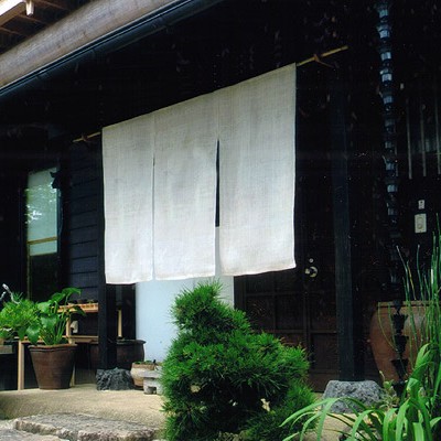 楽天市場】のれん 本麻100％ 生成り 無地暖簾 サイズオーダー 受注生産