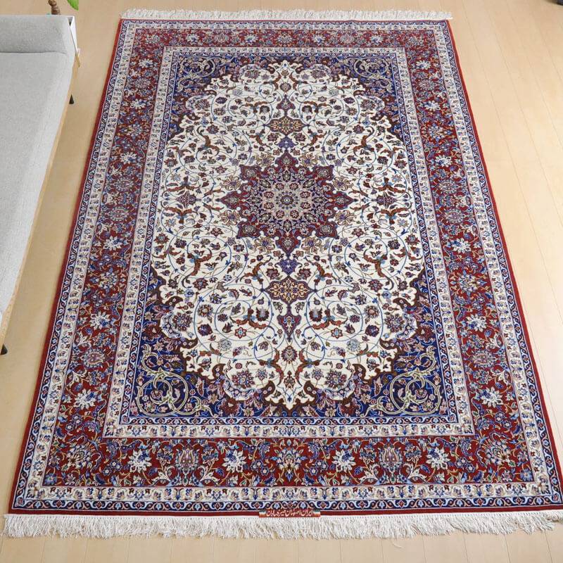 楽天市場】ペルシャ絨毯 イスファハン・セーラフィアン工房 313×214cm