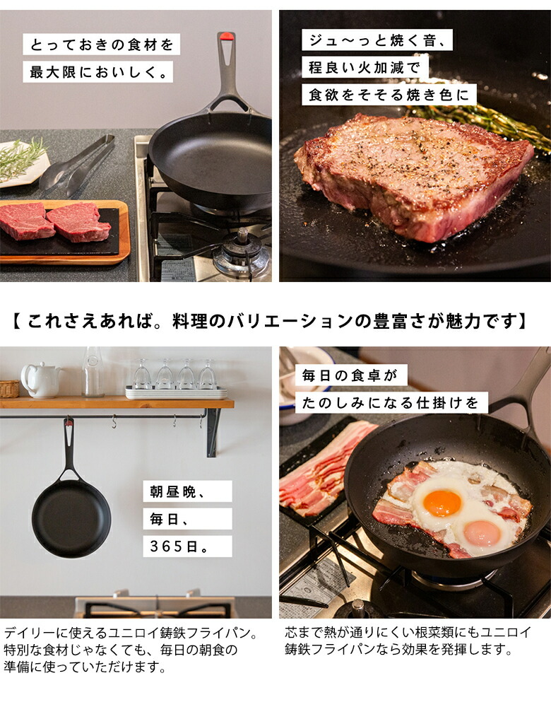 楽天市場】【UNILLOY フライパン 28cm ガラス蓋セット IH対応 】蓋付き