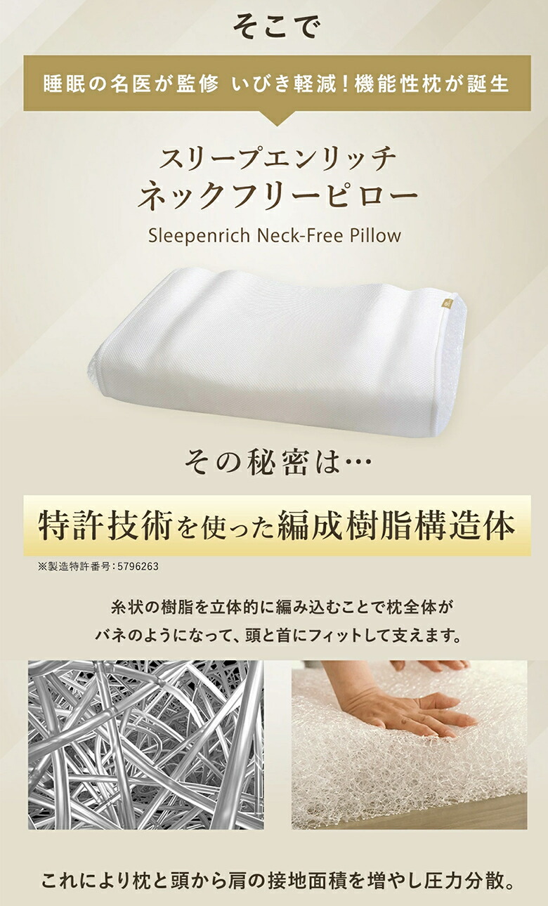 楽天市場】Sleepenrich ネックフリーピロ— 枕 まくら マクラ 専用
