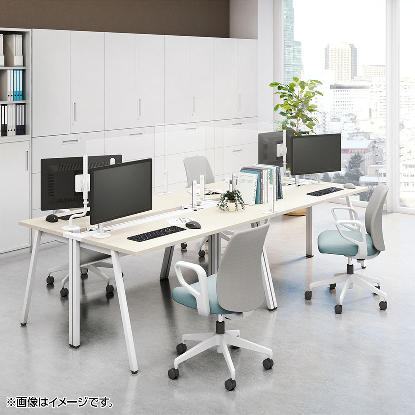 楽天市場】コクヨ リーン LEAN 平机 センター引き出し付き 本体色