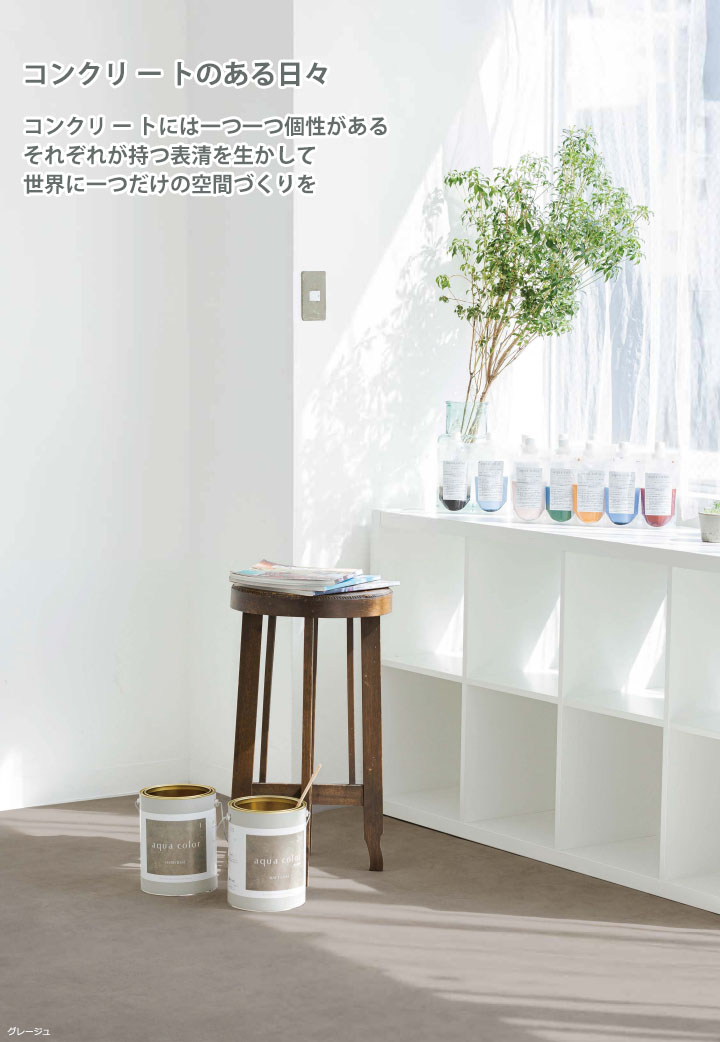 楽天市場】アクアカラー 壁面用 ウォールコート カラーセット 490g