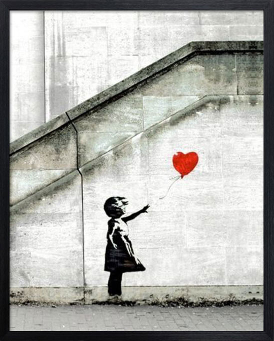 楽天市場】バンクシー Banksy Red Balloon 額 アートフレーム【送料