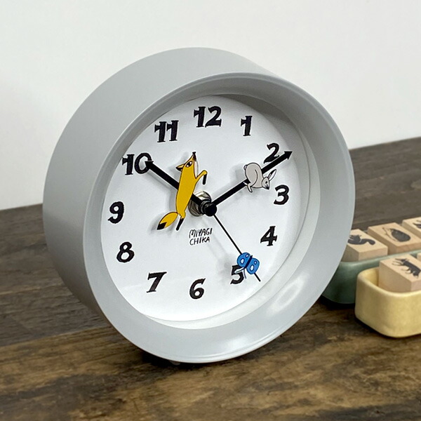楽天市場】山鳩舎 yamabatosha 2way clock(CAT・FOX)【置き時計 置時計