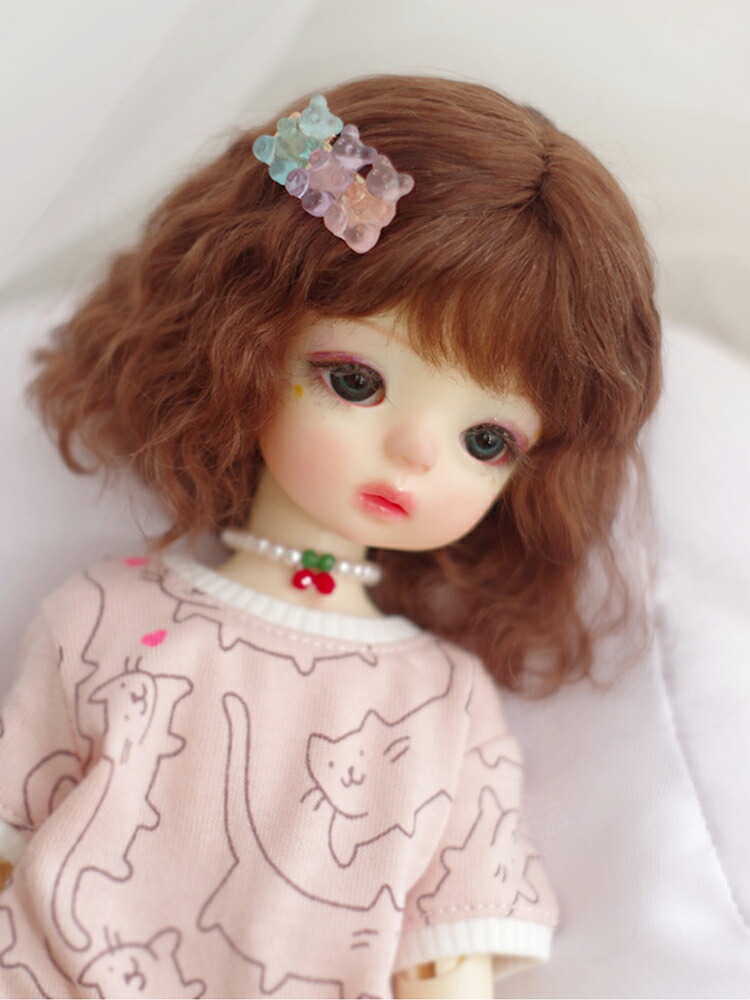 楽天市場】ドールウィッグ 1/8 1/6 1/4 1/3ドール用 5-6イン 6-7チイン