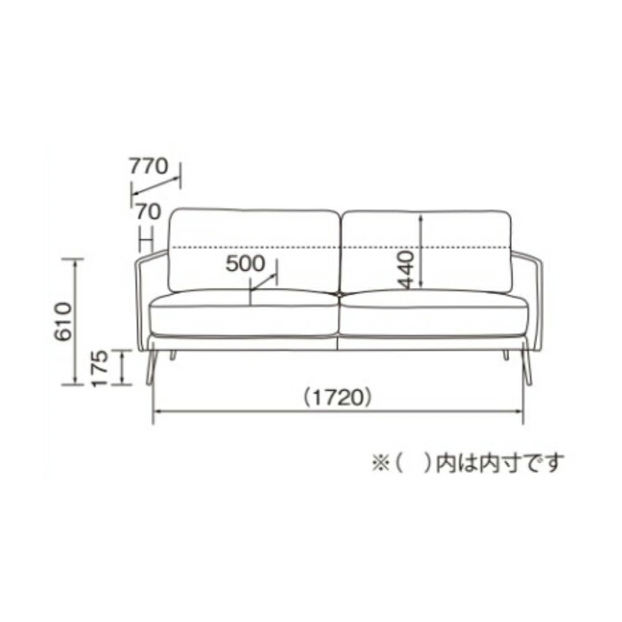 楽天市場】ソファ 脚部組立式 LS-408-F 幅1860x奥行800x高さ850mm 桜屋