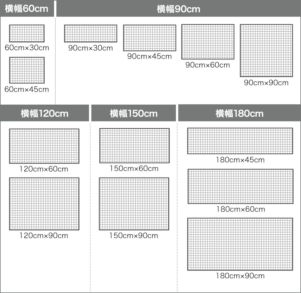 楽天市場】【クーポンあり】ワイヤーネット 150cm×90cm メッシュパネル