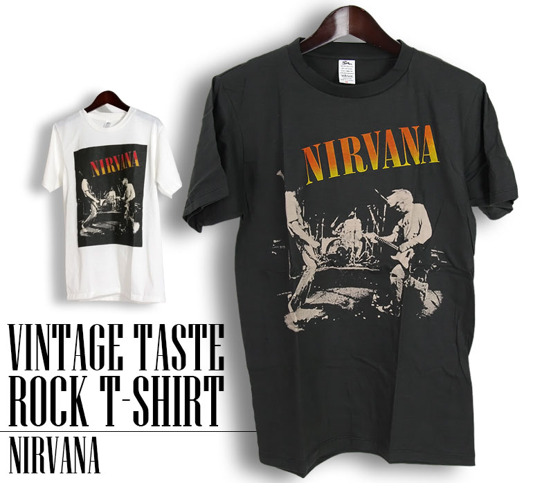 楽天市場】ヴィンテージ風 Nirvana ニルヴァーナ Tシャツ ニルバーナ