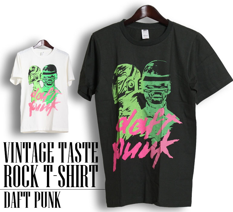 楽天市場】ヴィンテージ風 Daft Punk Tシャツ ダフトパンク ロックT