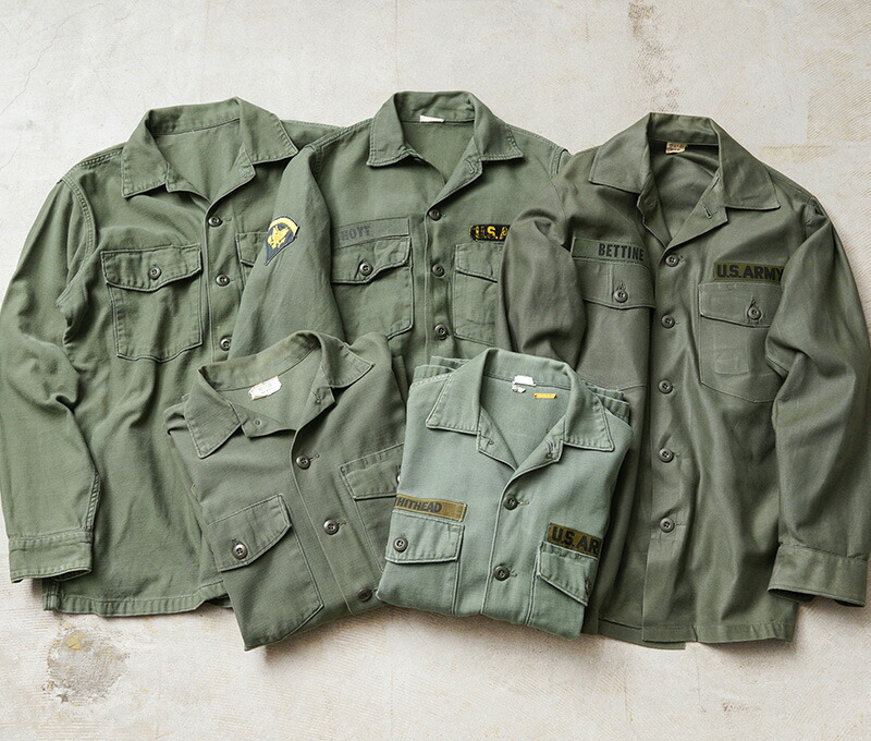楽天市場】実物 USED 米軍 OG-107 コットンサテン ユーティリティ