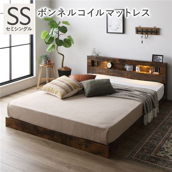 楽天市場】ベッド セミシングル ボンネルコイルマットレス付