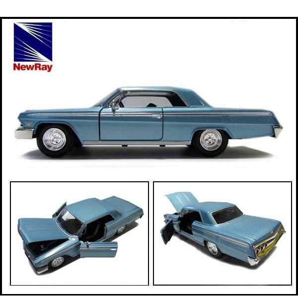 楽天市場】1/25 箱入り ミニカー 1962 CHEVROLET IMPALA SS メタリック