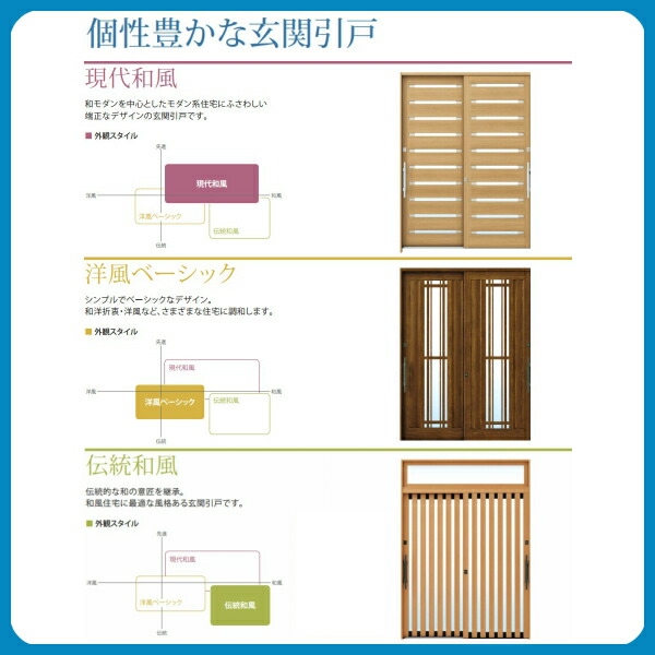 楽天市場】玄関引戸 YKKap れん樹 伝統和風 A02 太桟格子 W1800×H1930