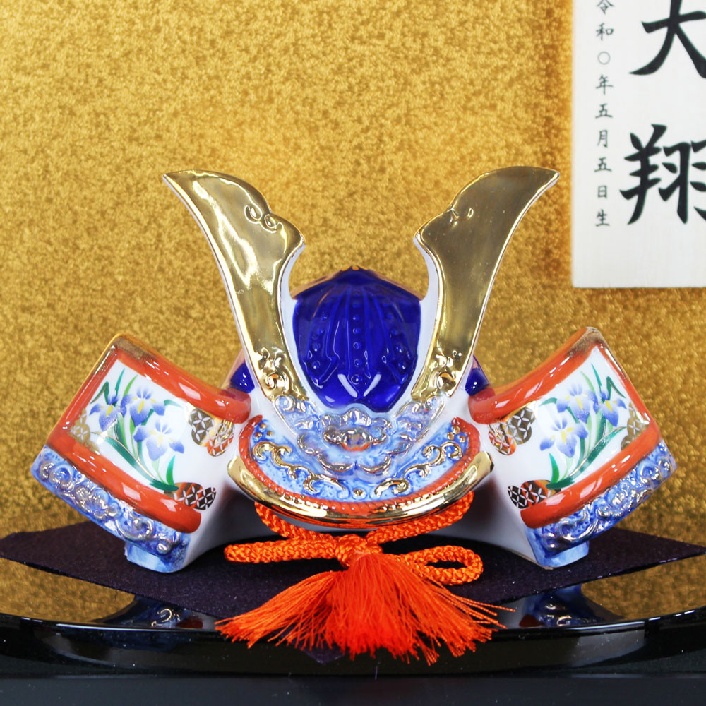 楽天市場】兜飾り コンパクト ケース飾り ガラス ケース 入り 人形