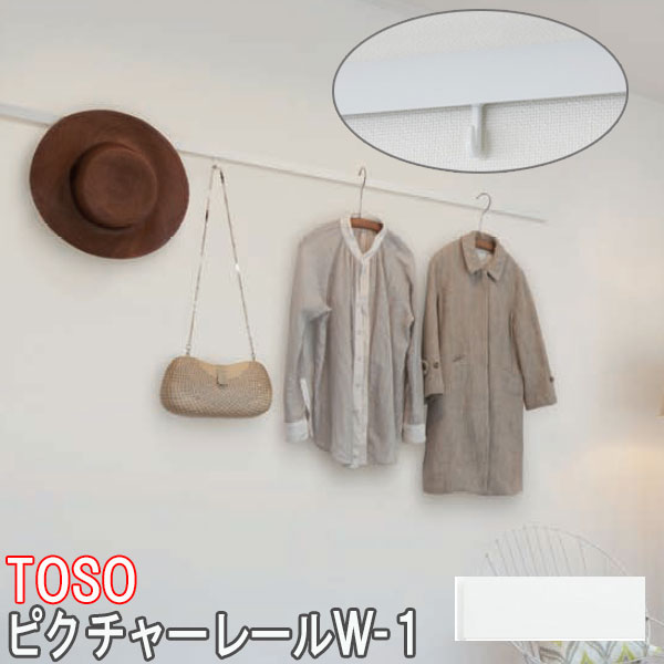 楽天市場】TOSO/トーソー製 ピクチャーレール/W-1 サイズオーダー/正面