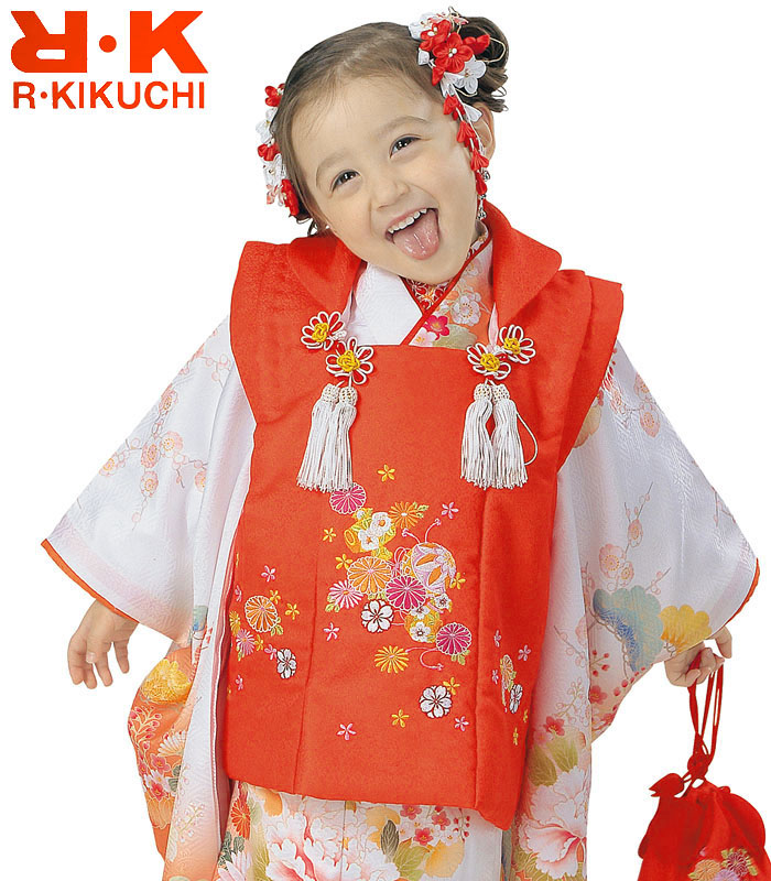 楽天市場】七五三 753 着物 3歳 女の子 被布セット RK リョウコキクチ