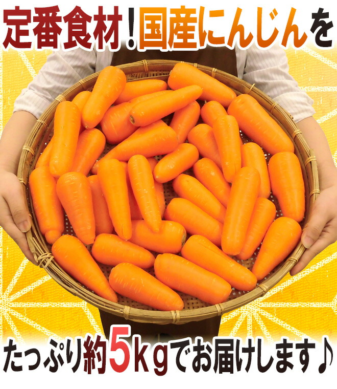 楽天市場】国内産限定！ ”にんじん” 訳あり 約5kg 産地おまかせ 人参