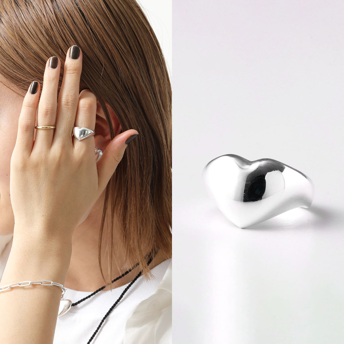 楽天市場】ANNIKA INEZ アニカイネズ リング Heart Ring R150-SS