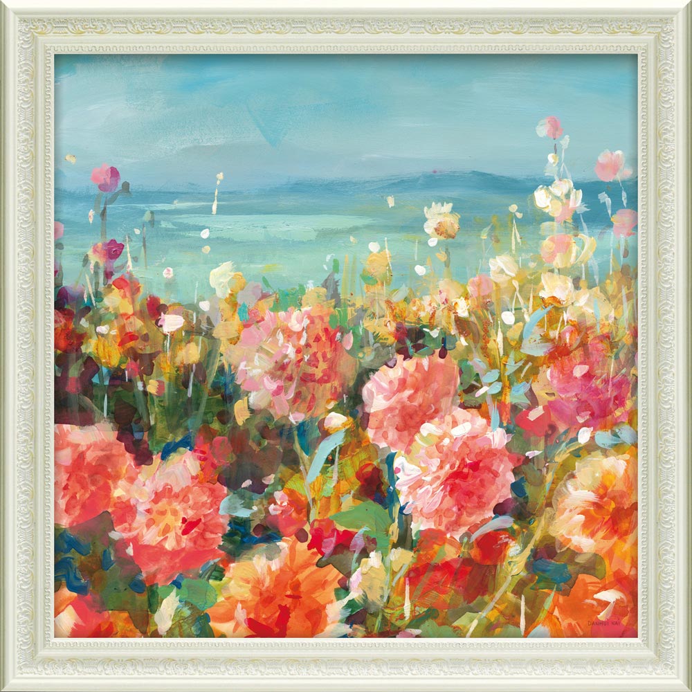 楽天市場】絵画 ダンフイ ナイ「コースタル ダリア」 額入り 風景画 花