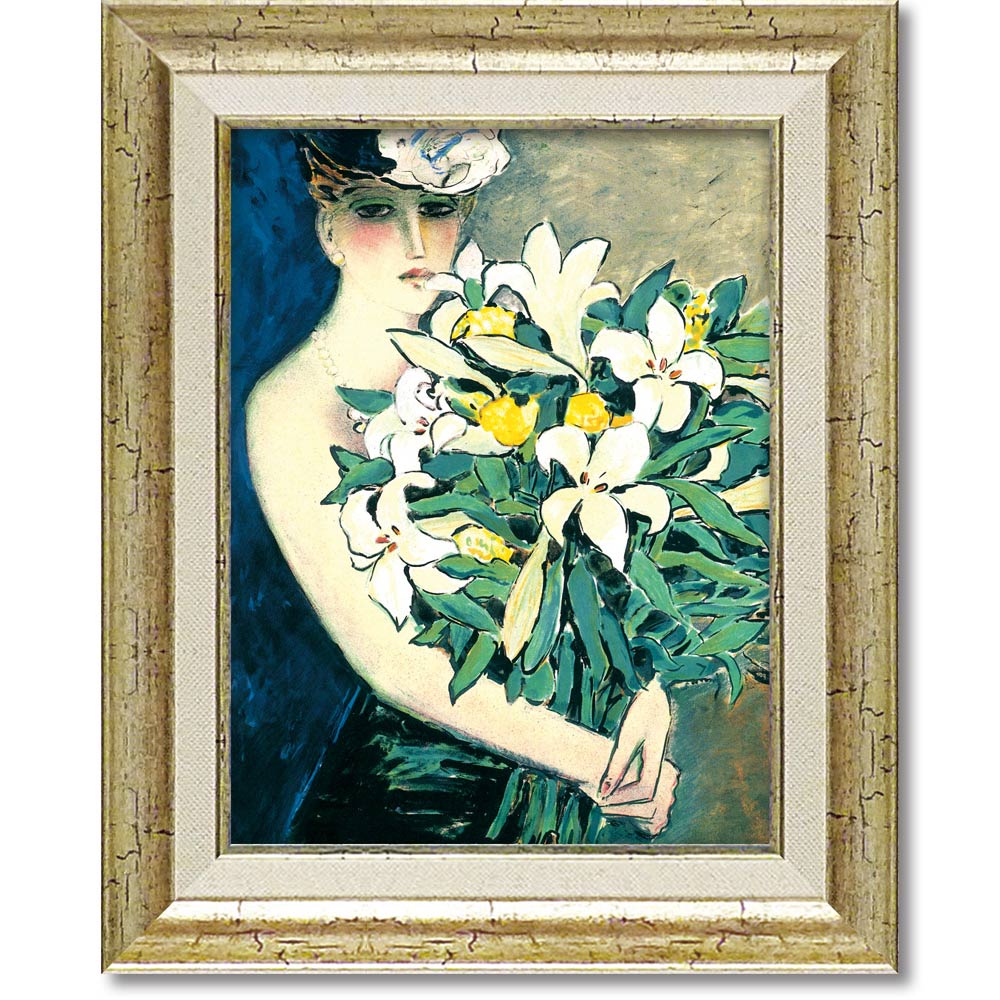 楽天市場】絵画 カシニョール「ユリ」 額入り 女性画 人物画 アート