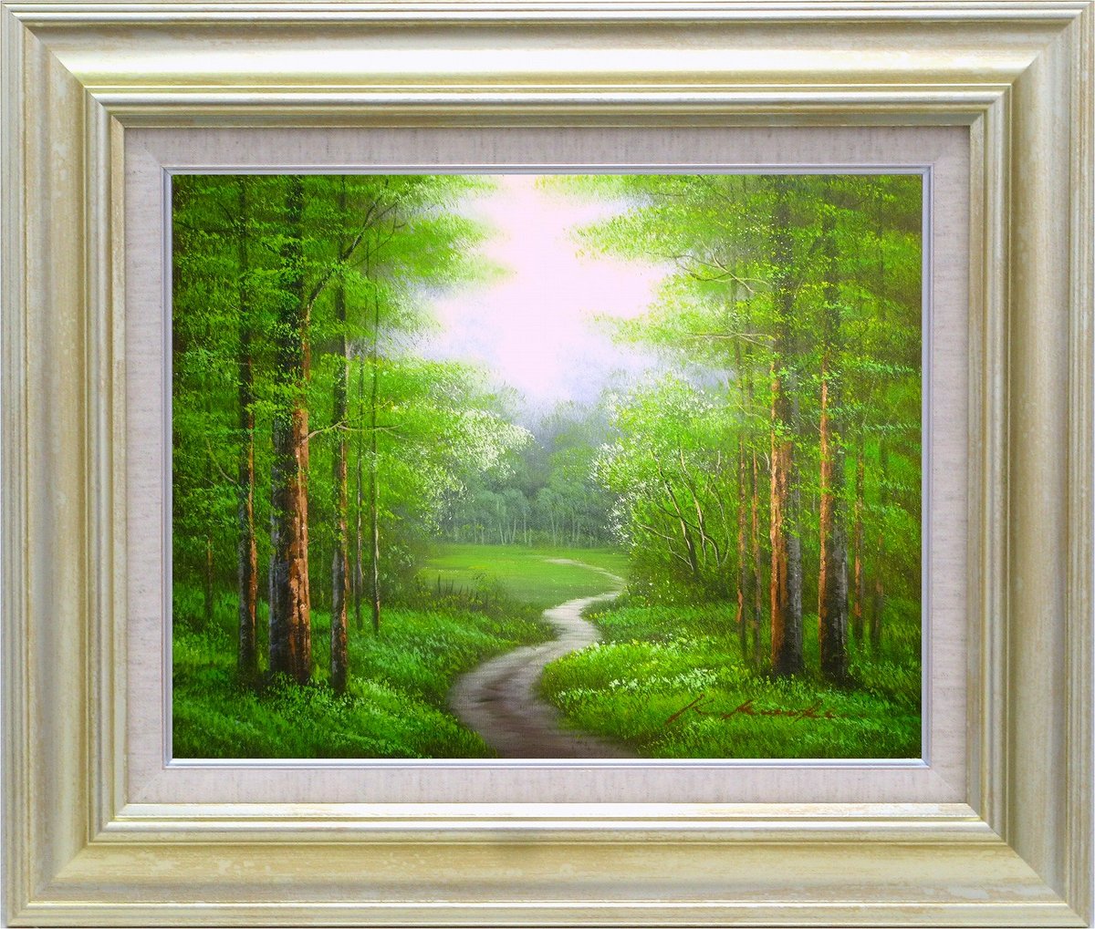 楽天市場】手描き油絵 黒木 啓 光影 F10 画家本人手描き絵画/額入り