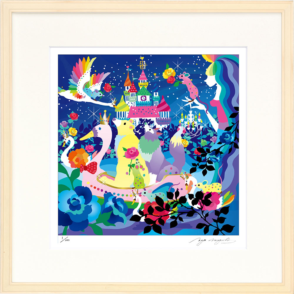 楽天市場】絵画 ホラグチ カヨ 願いの海を渡れば インテリア 壁 に飾る
