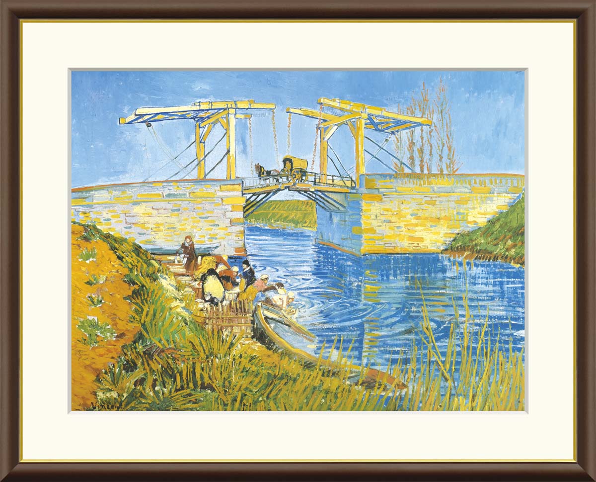 楽天市場】10年保証 名画 油絵 アルルの跳ね橋 フィンセント・ファン