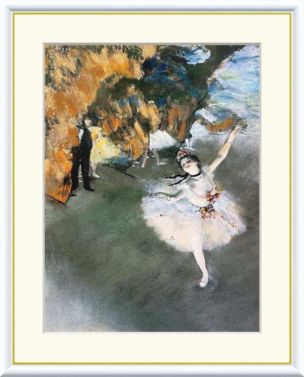楽天市場】10年保証 名画 油絵 舞台の踊り子 エドガー・ドガ 手彩仕上