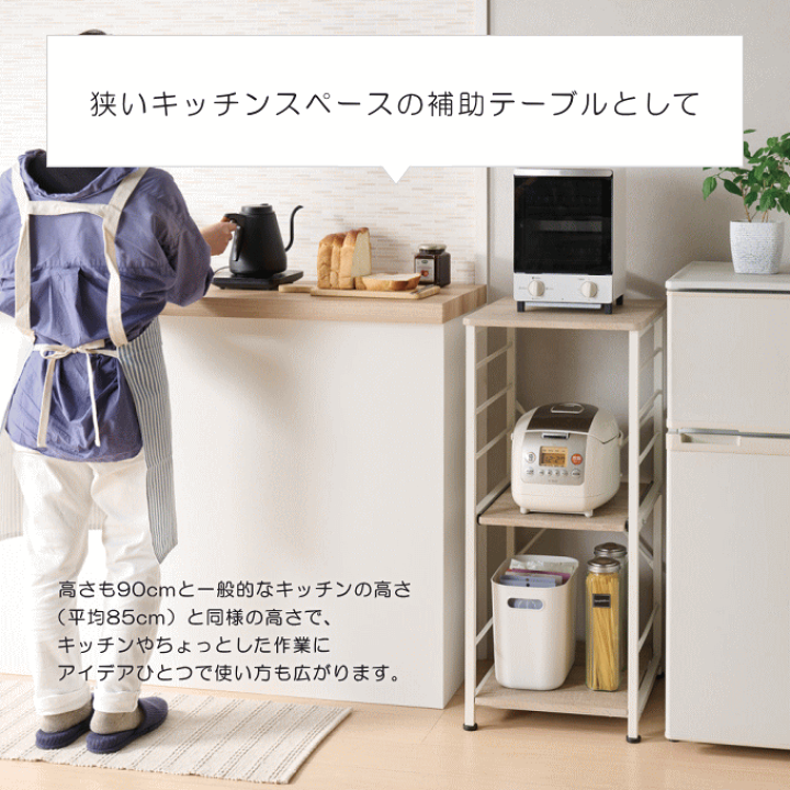 楽天市場】＼本日ポイント5倍／キッチンラック スリム 40cm 幅 40幅 白