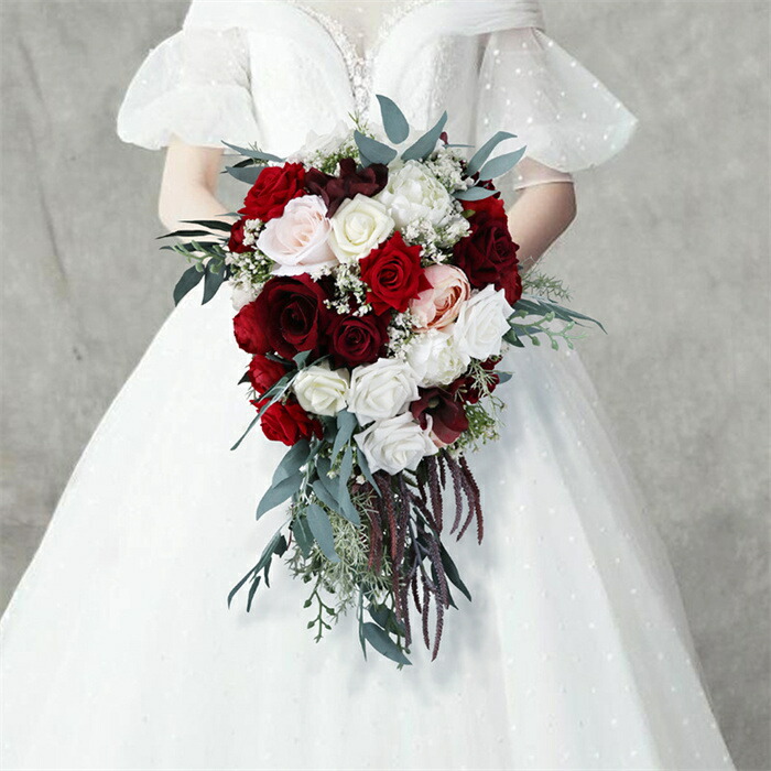アーティフィシャルフラワー 造花ブーケ 結婚式」の人気商品一覧