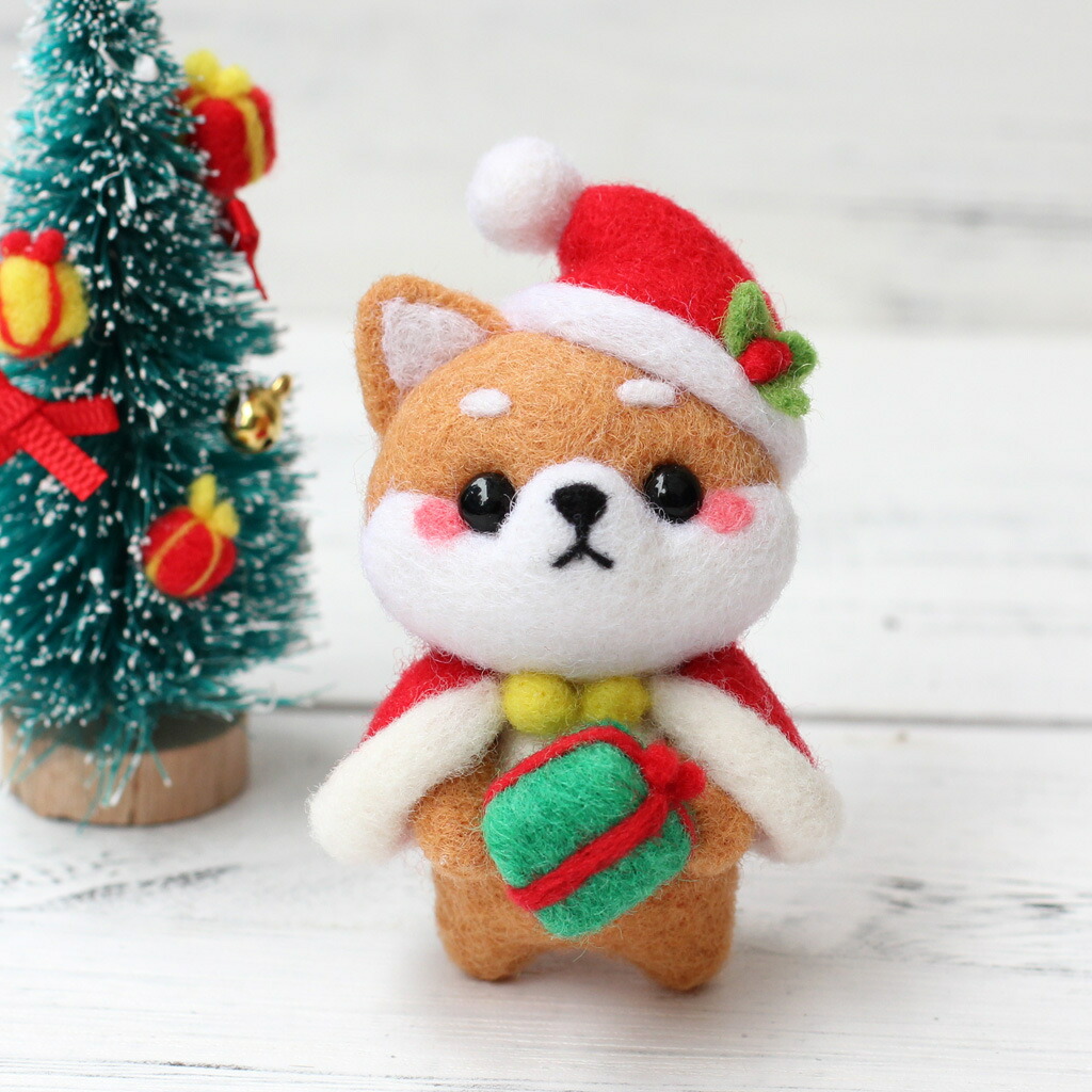 楽天市場】羊毛フェルト 柴犬 初心者 カットフェルトキット かわいい