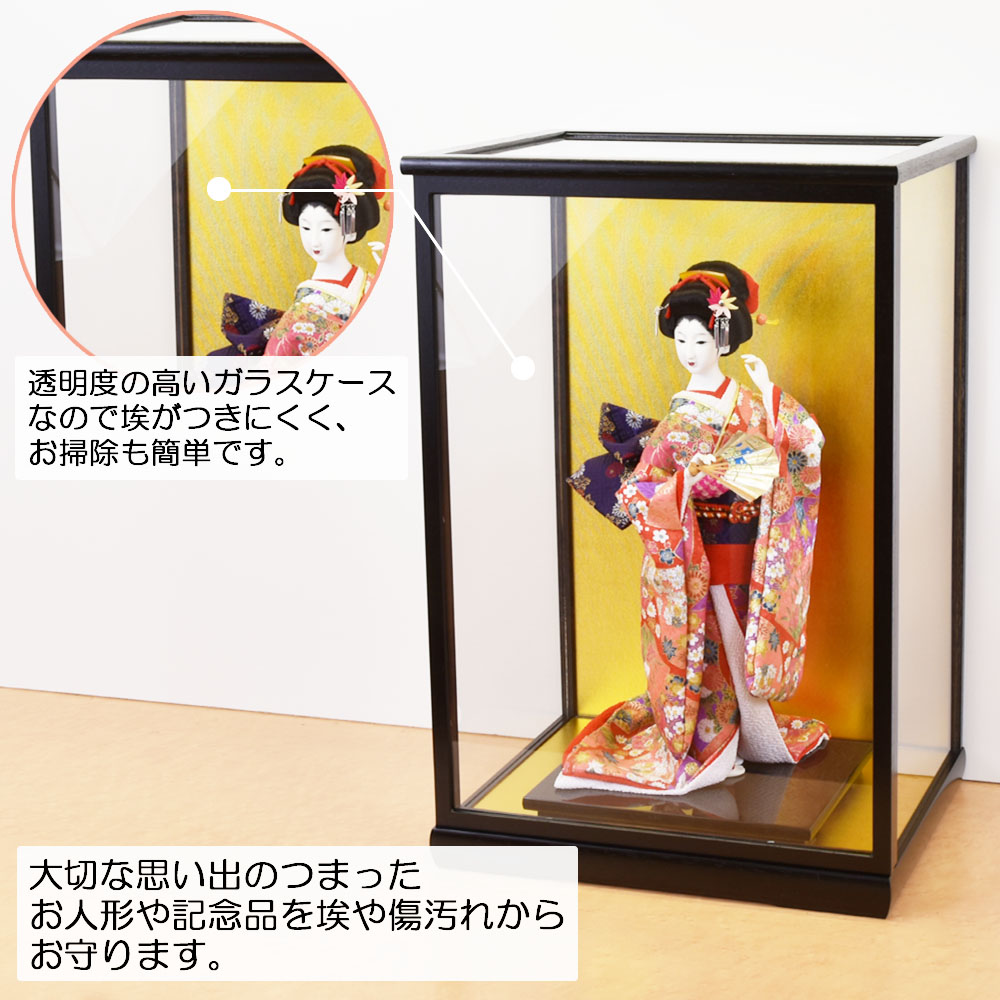 楽天市場】人形ケース ガラス人形ケース 幅 間口30奥行24高45cm(ガラス