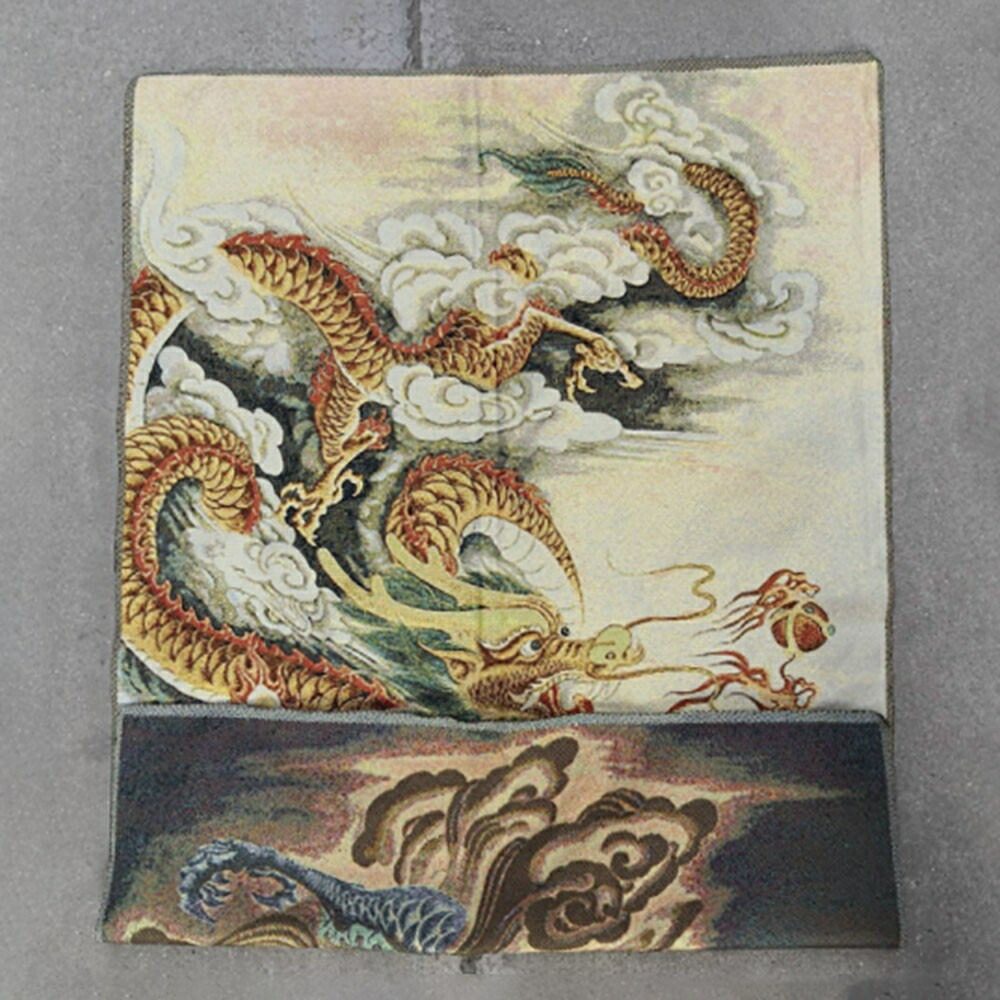 楽天市場】【ランキング1位4冠達成】風水 龍 ドラゴン 刺繍 赤龍 青龍