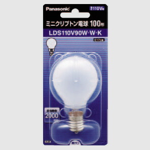 楽天市場】パナソニック ミニクリプトン電球 ホワイト 100形