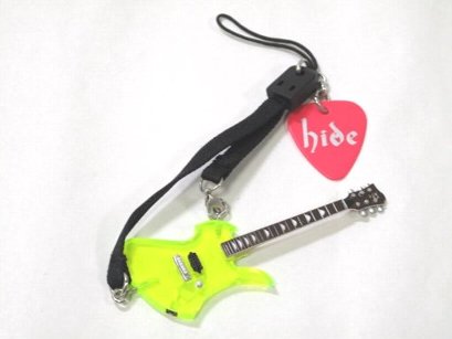 楽天市場】HIDE ギターストラップ クリスタルグリーン ピンクピックVer