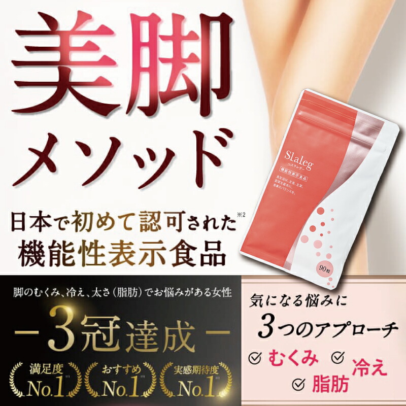 楽天市場】スラレグ 美脚 サプリ ヒハツ サプリメント むくみ 冷え