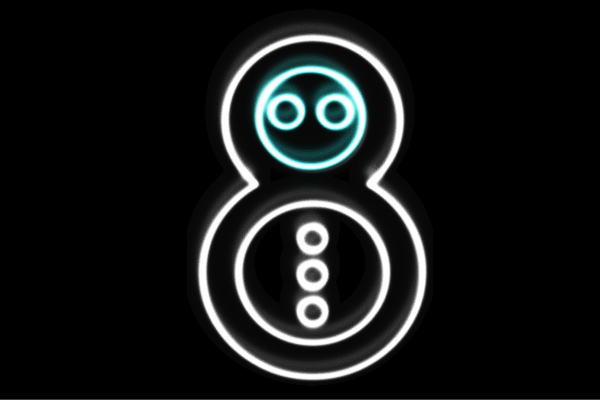 楽天市場】ネオン 雪だるま雪 ゆきだるま だるま イラスト ネオン