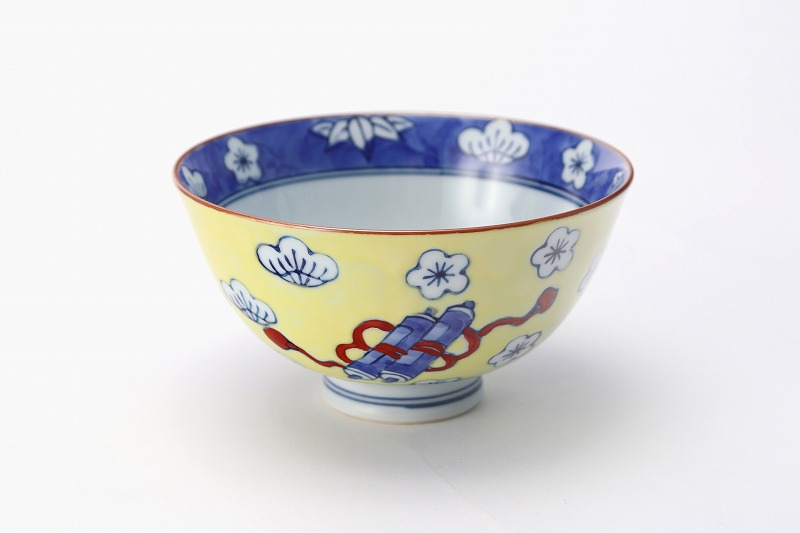 楽天市場】【伊万里焼 徳七窯 染錦黄濃宝袋 茶付(大)】有田焼 伊万里焼