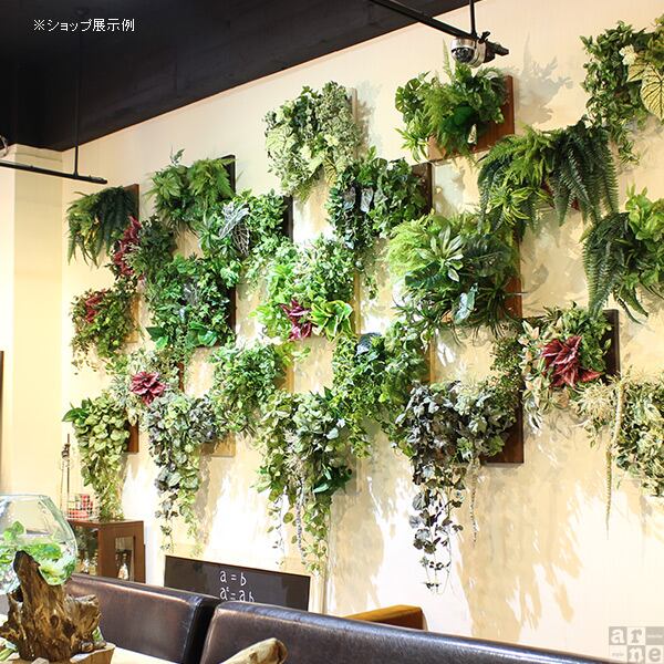 楽天市場】光触媒 観葉植物 フェイクグリーン 壁掛け 造花 人工観葉