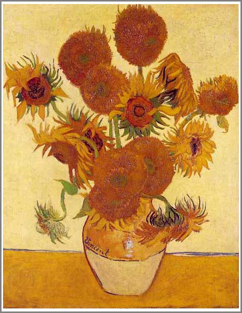 ゴッホ絵画 2点 ゴッホ絵画 2点 2本の切ったひまわり フィンセント·