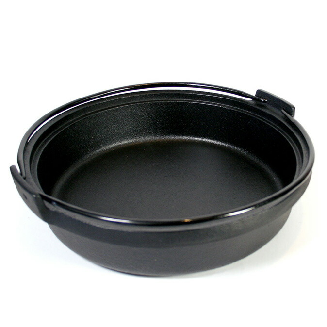 楽天市場】南部鉄器 すき焼き兼餃子鍋 IH対応 ツル付き 内径240mm