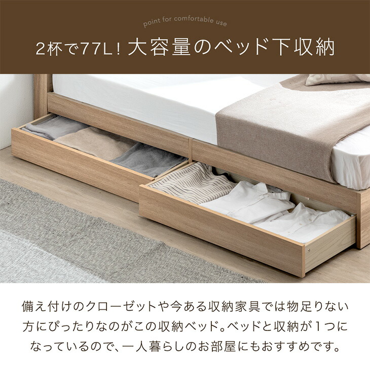 楽天市場】【正午~クーポン3%引】 セミダブルベッド マットレス付き