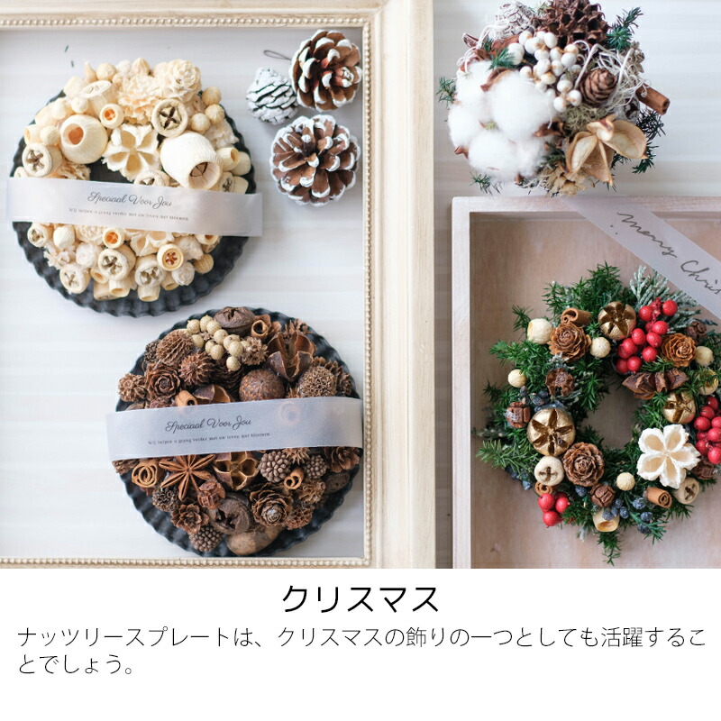 楽天市場】小さな木の実のリース クリスマス リース ナッツリース