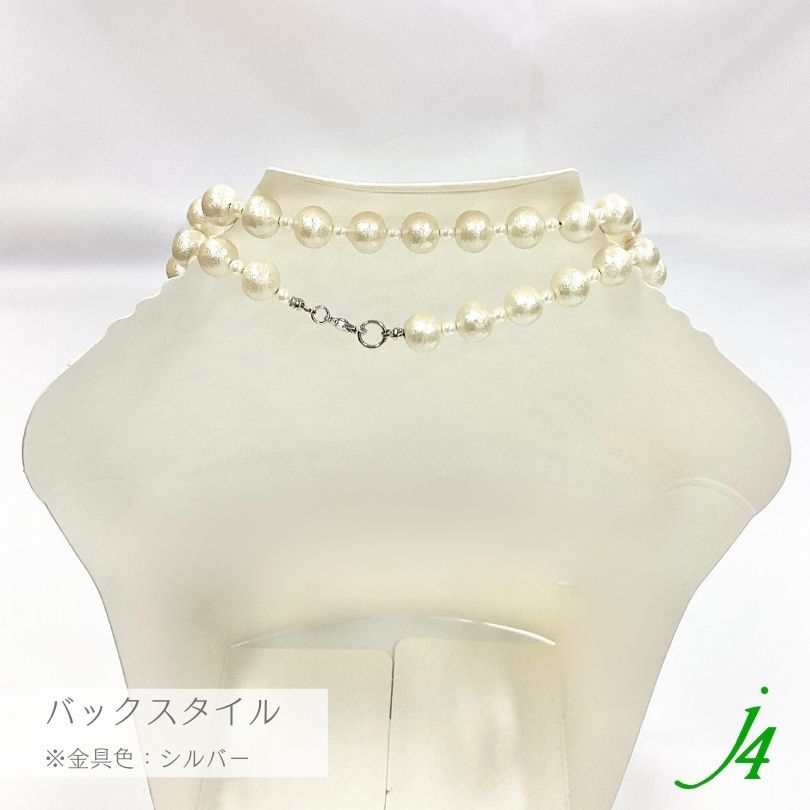 楽天市場】母の日 ギフト 【 コットン パール ネックレス 完成品 91cm