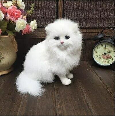 楽天市場】ホワイトペルシャ猫のぬいぐるみ リアルな毛並み とっても