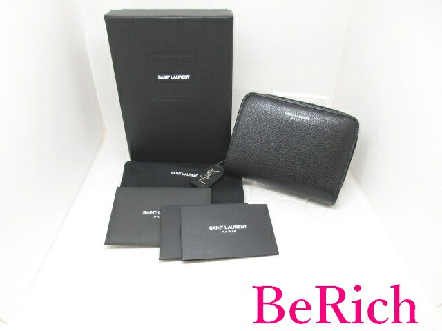 楽天市場】サン ローラン Saint Laurent 二つ折り財布 GUE414661 黒