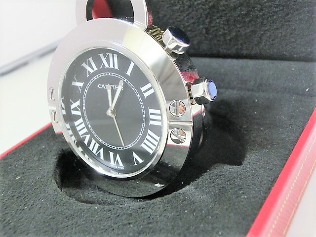 楽天市場】美品 カルティエ W0100047 トラベルクロック サントス