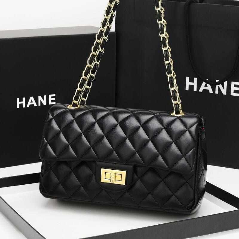 シャネル キルティング チェーン ショルダーバッグ ブラック CHANEL